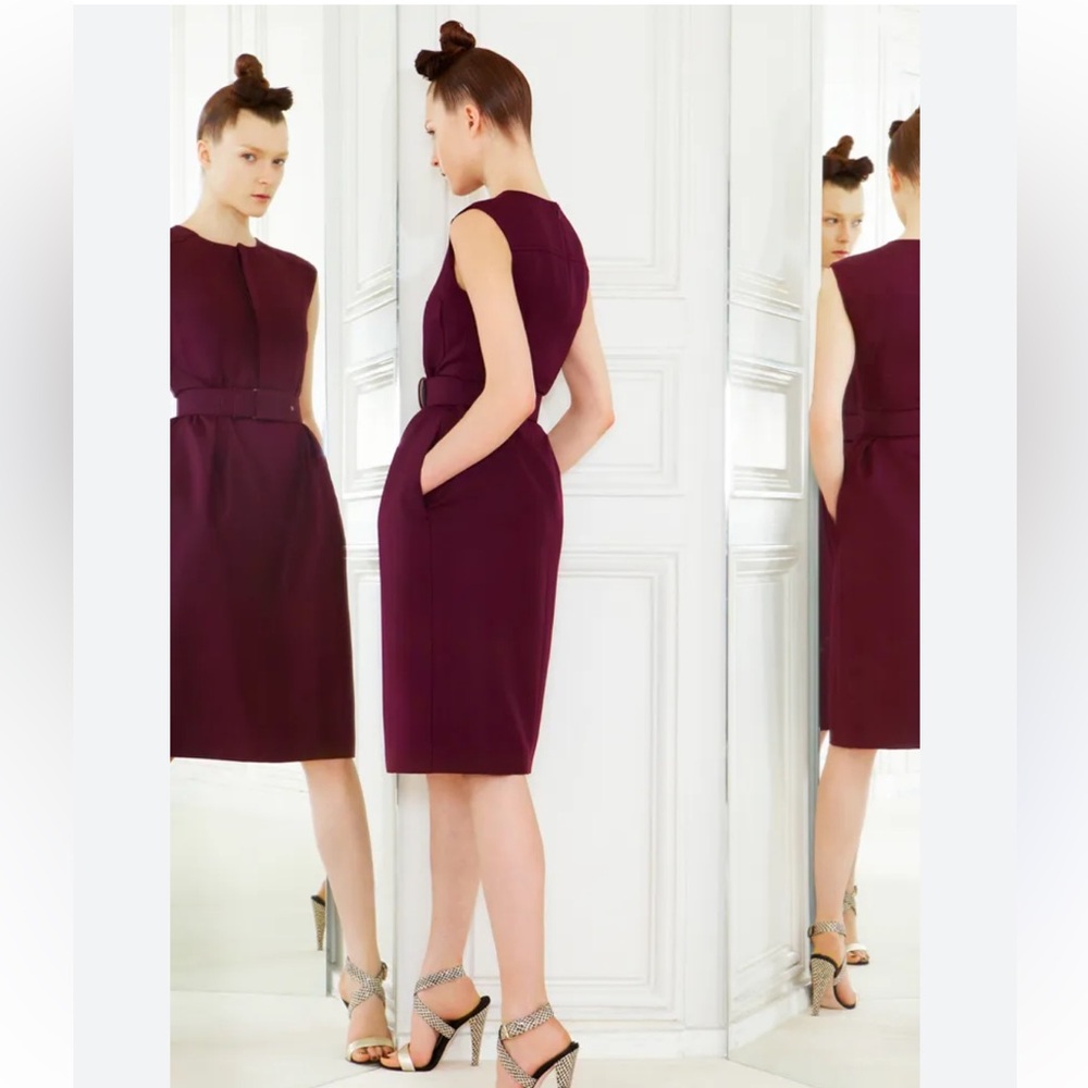 Giambatista Valli Burgundy Dress